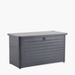 Rhode Island Large Galvanised Steel Cushion Box Black