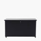 Rhode Island Large Galvanised Steel Cushion Box Black