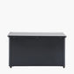 Rhode Island Large Galvanised Steel Cushion Box Black