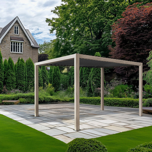 Pavillo Teak 3.5m x 3.5m Pergola, Delivery and Installation
