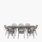 Carlo Extendable Rectangular 8 Seater Dining Set