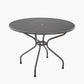 Savoy Round 4 Seater Dining Set with Sage Green Striped/Plain Cushions