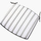 Cafe Latte Balcony Folding Round Set with Grey Striped/Plain Cushions