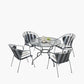 Elegance Round 4 Seater Dining Set with Cushions