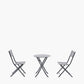 Rennes Anthracite Outdoor Bistro Set