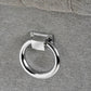 Silver Roll Top Dining Chair With Ring Pull