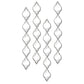 Silver Quarterfoil Decorative Hanging Mirror