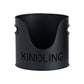 Black Finish Logs And Kindling Buckets & Matchstick Holder