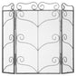 Heavy Large Antique Silver Fire Screen