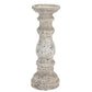 Large Stone Ceramic Column Candle Holder