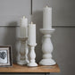 Matt White Ceramic Candle Holder