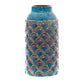 Seville Collection Large Indigo Scalloped Vase