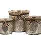Mercury Hammered Heart Large Candle Holder