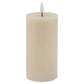 Luxe Collection Melt Effect 3x6 Taupe LED Wax Candle