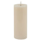 Luxe Collection Melt Effect 3.5x9 Taupe LED Wax Candle