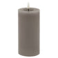 Luxe Collection Melt Effect 3x6 Grey LED Wax Candle