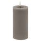 Luxe Collection Melt Effect 3x6 Grey LED Wax Candle