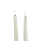 Luxe Collection S/2 Taupe LED Wax Dinner Candles
