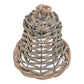 The Noel Collection Small Wicker Bell Decoration