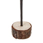 Medium Snowy Spindle Tree In Wood Log