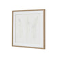 Solli White Feathers Art Mounted In Beaded Frame