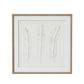 Solli White Feathers Art Mounted In Beaded Frame