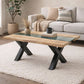 Live Edge Collection Light Acacia River Coffee Table
