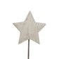 Whitewashed Rustic Star On Stand