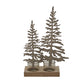 Rustic Double Silhouette Trees On Stand