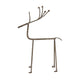 Rustic Metal Reindeer On Stand