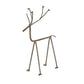 Rustic Metal Reindeer On Stand