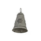 Rustic Metal Hanging Bell With Snowflake