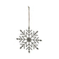 Rustic Hanging Ice Snowflake Decoration