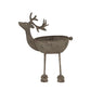 Rustic Metal Reindeer Bowl