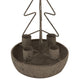Rustic Outline Tree And Star Candle Holders