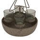 Rustic Outline Tree And Star With Four Glass Votives