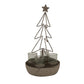 Rustic Outline Tree And Star With Four Glass Votives