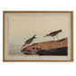 Flora & Fauna Collection Stints On Linen In Beaded Frame