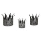 Antique Silver Crown Tealight Holder