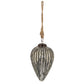 Grey Metallic Collection Large Cone Bauble