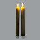 Luxe Collection Natural Glow Sage Ribbed Taper Candles