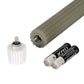 Luxe Collection Natural Glow Sage Ribbed Taper Candles