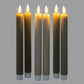 Luxe Collection Natural Glow Sage Ribbed Taper Candles