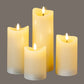 Luxe Collection Natural Glow 2.75x4 Cream Melted LED Candle