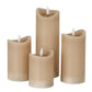 Luxe Collection Natural Glow 2.75x4 Taupe Melted LED Candle