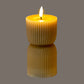 Luxe Collection Natural Glow 2.75x6 Stone Carved LED Candle