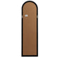 Black Wood Tall Arched Window Mirror