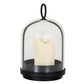 Nysa Medium Candle Holder With Glass Cloche