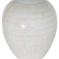 Chevronne Ceramic Table Lamp With Linen Shade