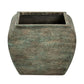 Verdan Square Drum Set Of 2 Planters